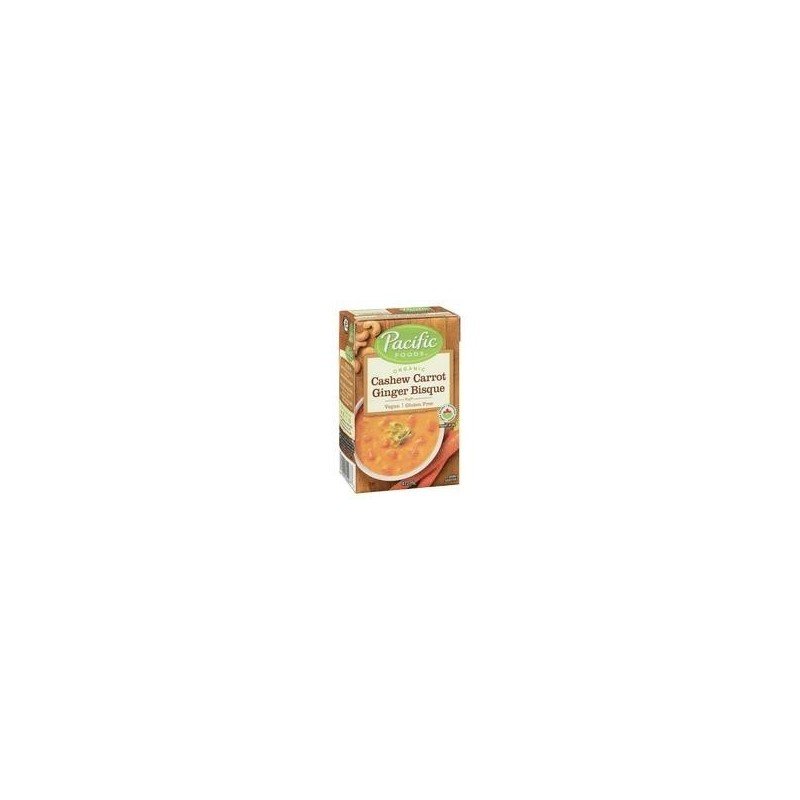 Pacific Foods Organic Cashew Carrot Ginger Bisque 472 ml