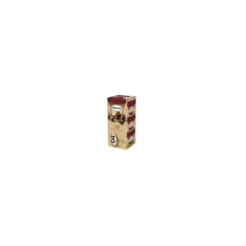 Haagen Dazs Ice Cream Cups Coffee 3 x 118 ml