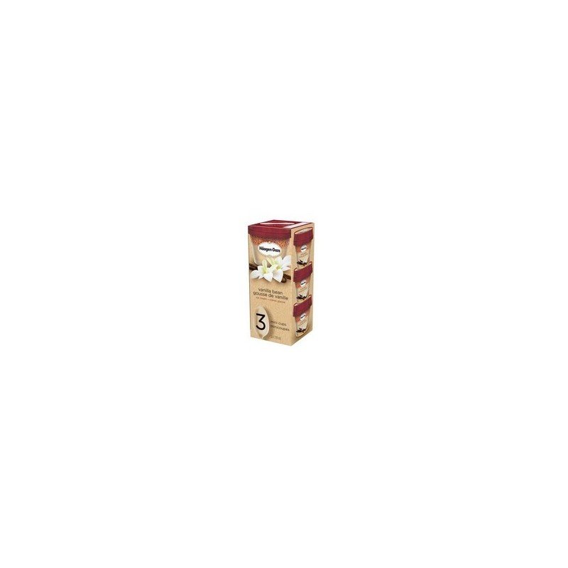 Haagen Dazs Ice Cream Cups Vanilla Bean 3 x 118 ml