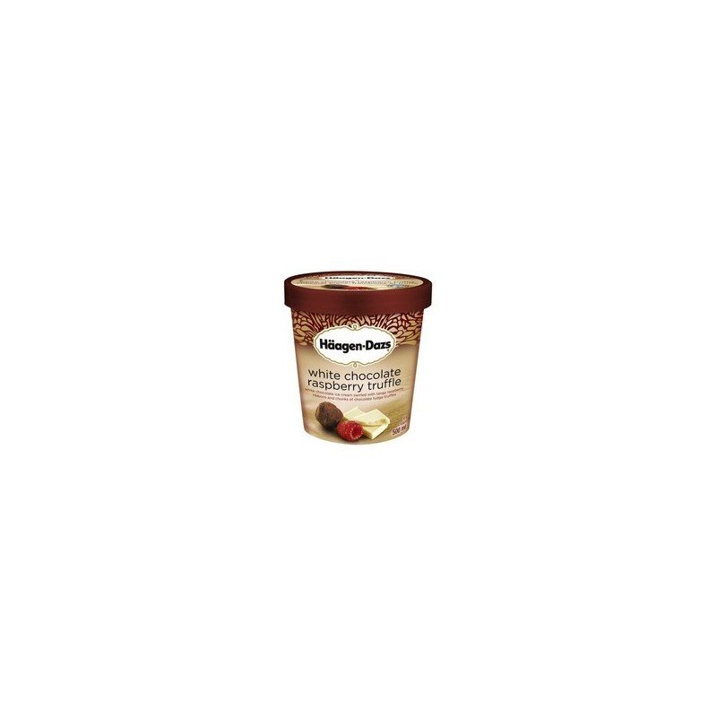 Haagen Dazs Ice Cream White Chocolate Raspberry Truffle 500 ml