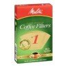 Melitta No. 1 Natural Brown Cone Coffee Filters 40's