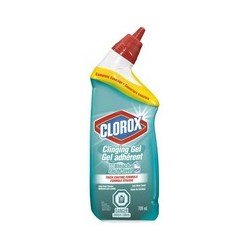 Clorox Toilet Bowl Cleaner Clinging Gel with Bleach Cool Wave Scent 709 ml