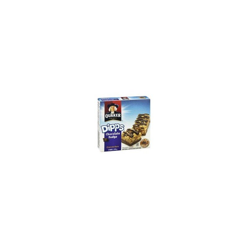 Quaker Dipps Chocolate Fudge Granola Bars 5's
