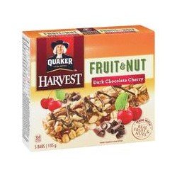 Quaker Harvest Fruit & Nut Bars Dark Chocolate Cherry 5's