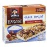 Quaker Harvest Greek Yogurt Granola Bars Cranberry Almond 5's