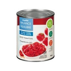 Compliments Balance No Salt Added Diced Tomatoes 796 ml