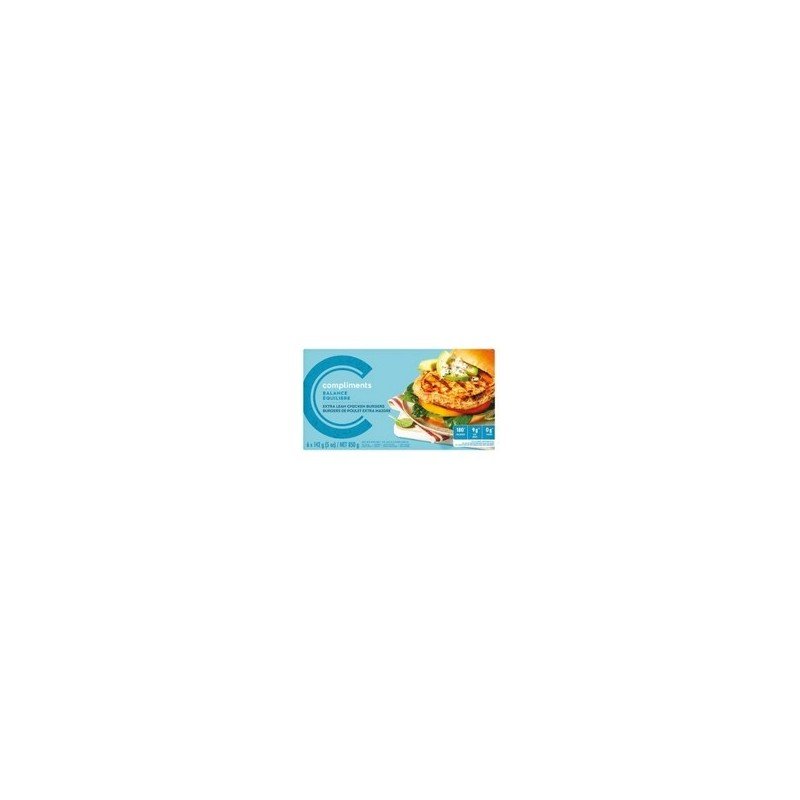 Compliments Balance Extra Lean Chicken Burgers 850 g
