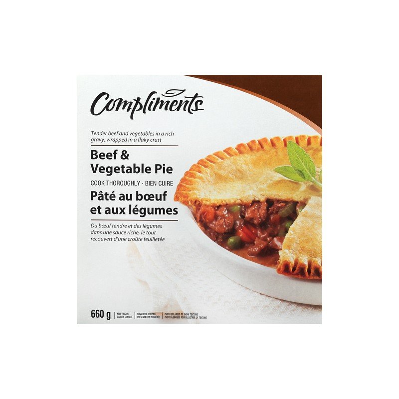 Compliments Beef & Vegetable Pie 660 g