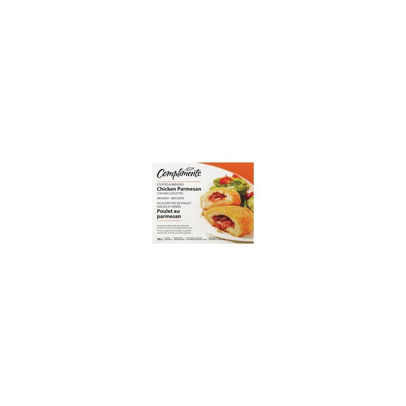 Compliments Parmesan Uncooked Stuffed & Breaded Chicken Cutlettes 284 g