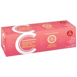 Compliments Sparkling Water Grapefruit 12 x 355 ml