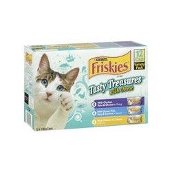 Friskies Cat Food Tasty Treasures with Chicken Variety Pack 12 x 156 g