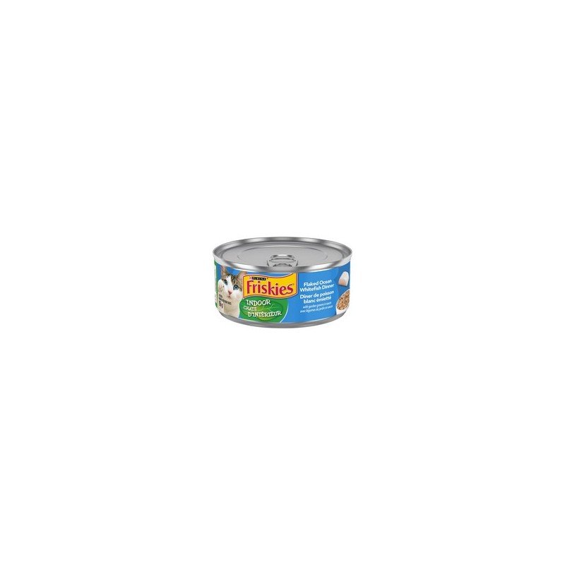 Friskies Indoor Cat Food Flaked Ocean Whitefish Dinner 156 g