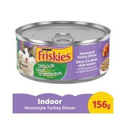 Friskies Cat Food Indoor Homestyle Turkey Dinner 156 g