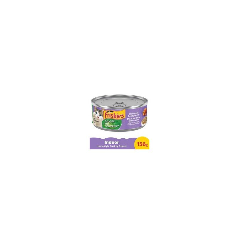 Friskies Cat Food Indoor Homestyle Turkey Dinner 156 g