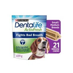 Purina DentaLife ActivFresh Dental Dog Snacks 21 Medium 439 g