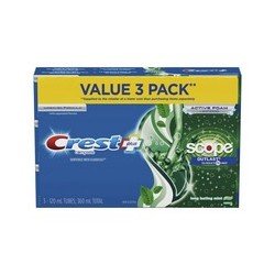 Crest Complete + Scope Outlast Toothpaste Long Lasting Mint 3 x 120 ml