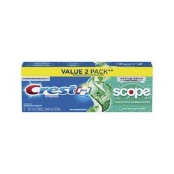 Crest Complete Whitening Plus Scope Toothpaste Minty Fresh 2 x 120 ml