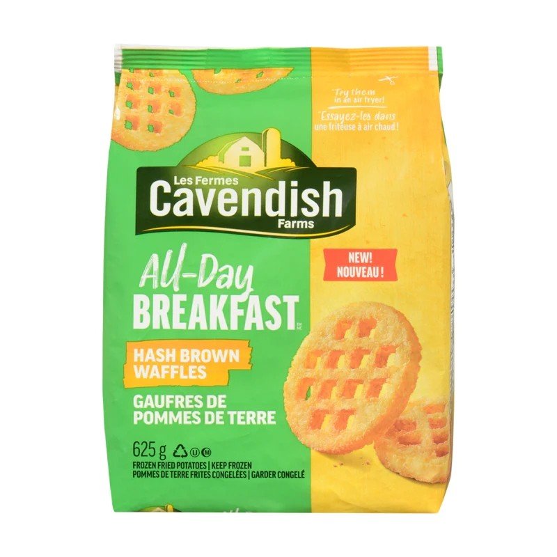 Cavendish Farms All-Day Breakfast Hash Brown Waffles 625 g