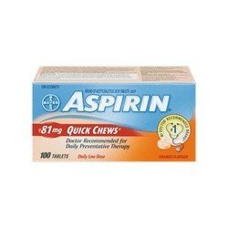 Aspirin Quick Chews 81mg 100's