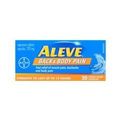 Aleve Back & Body Pain 220 mg Naproxen Sodium Capsules 20's