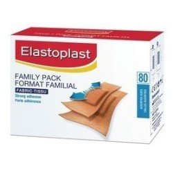 Elastoplast Family Pack Assorted Fabric Bandage Strips 80’s