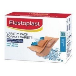 Elastoplast Variety Pack Fabrix+Plastic Bandage Strips 80’s