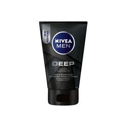 Nivea Men Deep Clean Face & Beard Wash Active Charcoal 100 ml