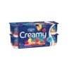 Danone Creamy Yogurt Strawberry Raspberry Peach 16 x 100 g