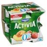 Danone Activia Yogurt Fat Free Peach Strawberry 8 x 100 g