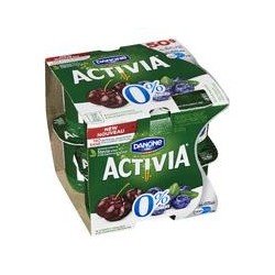 Danone Activia Yogurt Fat Free Blueberry Cherry 8 x 100 g