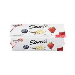 Yoplait Source Blueberry/Vanilla/Strawberry 16 x 100 g