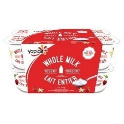 Yoplait Whole Milk Yogurt Van Strawb Cherry 12 x 100 g