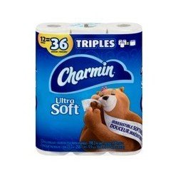 Charmin Bathroom Tissue Ultra Soft 12/36
