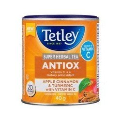 Tetley Super Herbal Tea Antiox Apple Cinnamon & Turmeric with Vitamin C 20's