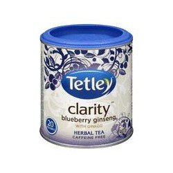 Tetley Tea Clarity Blueberry Ginseng 20's