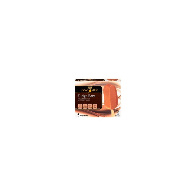 Co-op Gold Fudge Bars Frozen Dairy 5 x 80 ml