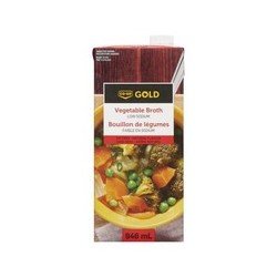 Co-op Gold Vegetable Broth Low Sodium 946 ml