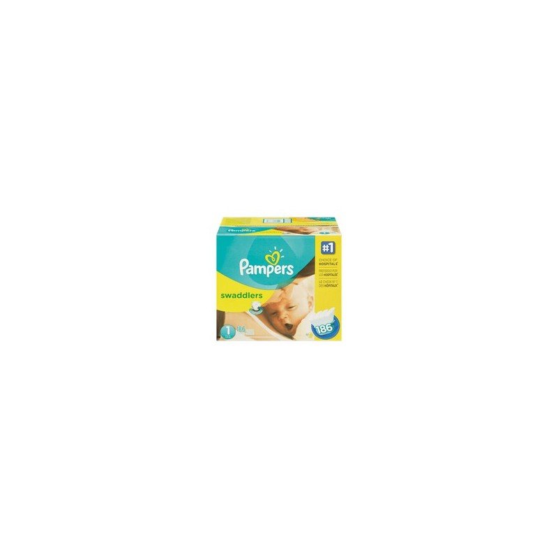 Pampers Swaddlers Super Economy Pack Size 1 186's