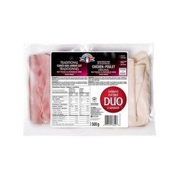 Olymel Shaved Traditional Cooked Ham & Cooked Chicken Breast Roast 2 x 250 g