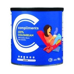 Compliments 100% Colombian...
