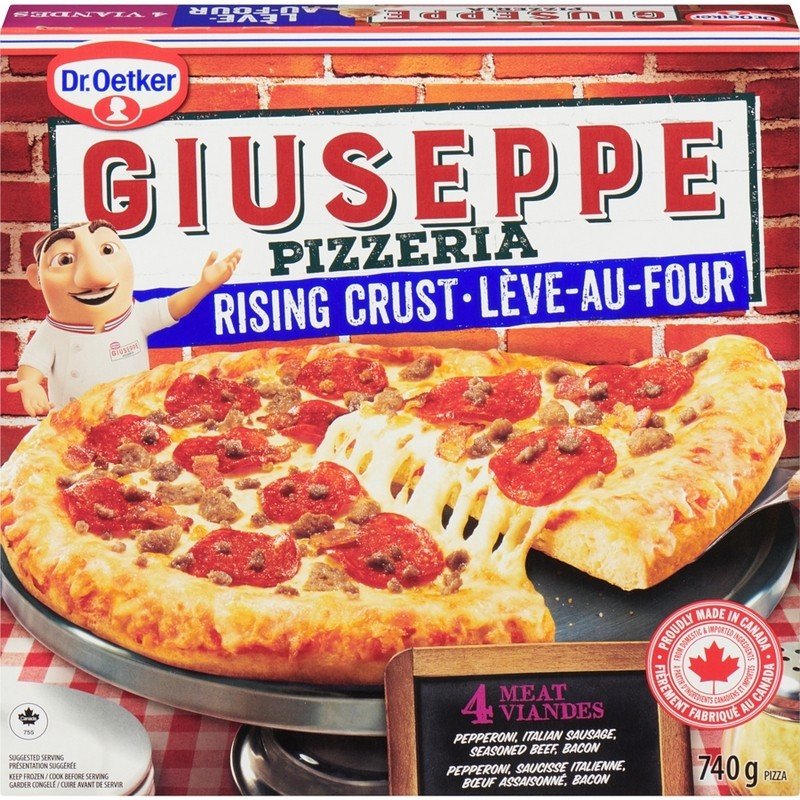 Dr. Oetker Giuseppe Pizza Rising Crust 4 Meat 740 g