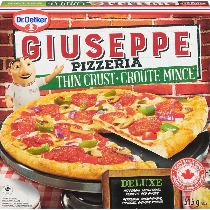 Dr. Oetker Giuseppe Pizza Thin Crust Deluxe 515 g