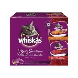 Whiskas Cat Food Meaty Selections Chicken & Beef 12 x 100 g