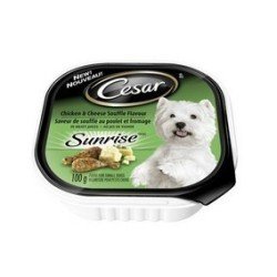 Cesar Sunrise Canned Dog Food Chicken & Cheese Souffle 100 g