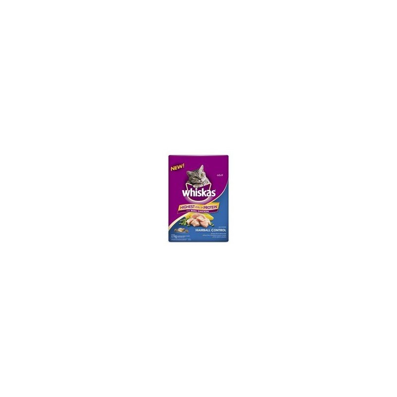 Whiskas Dry Cat Food Hairball Control with Chicken 7.7 kg