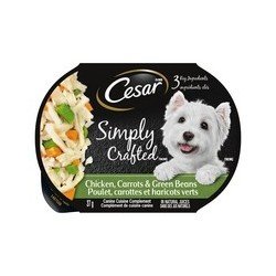 Cesar Simply Crafted Wet Dog Food Chicken-Carrots & Green Beans 37 g