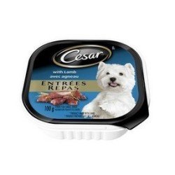 Cesar Entrees Canned Dog Food with Lamb 100 g