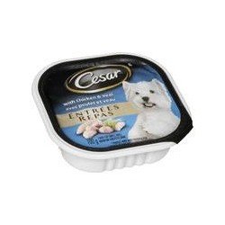 Cesar Entrees Canned Dog Food Chicken & Veal 100 g