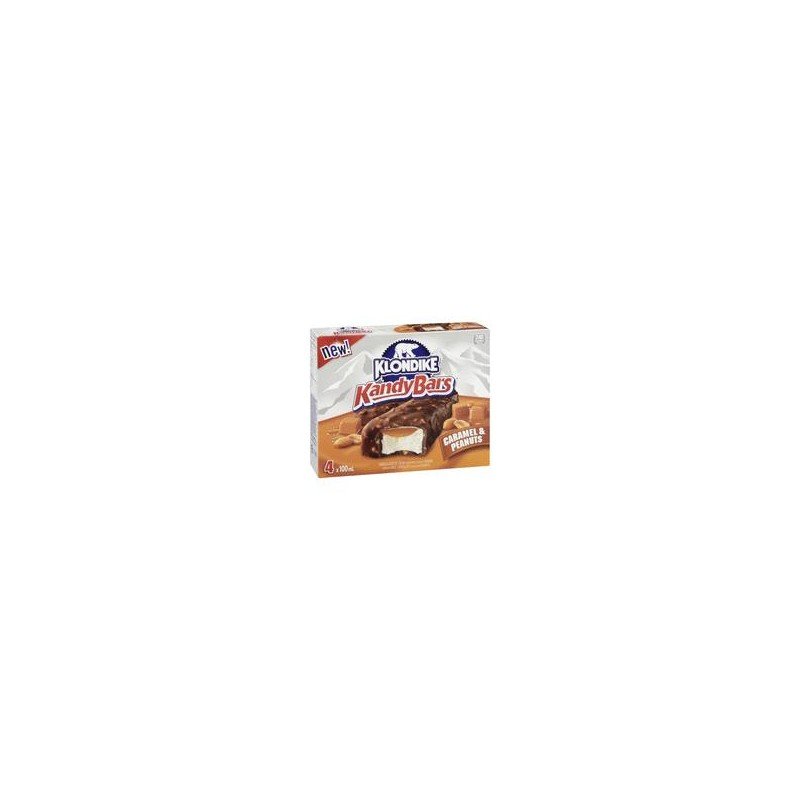 Klondike Kandy Bars Caramel & Peanuts Ice Cream Bars 4 x 100 ml