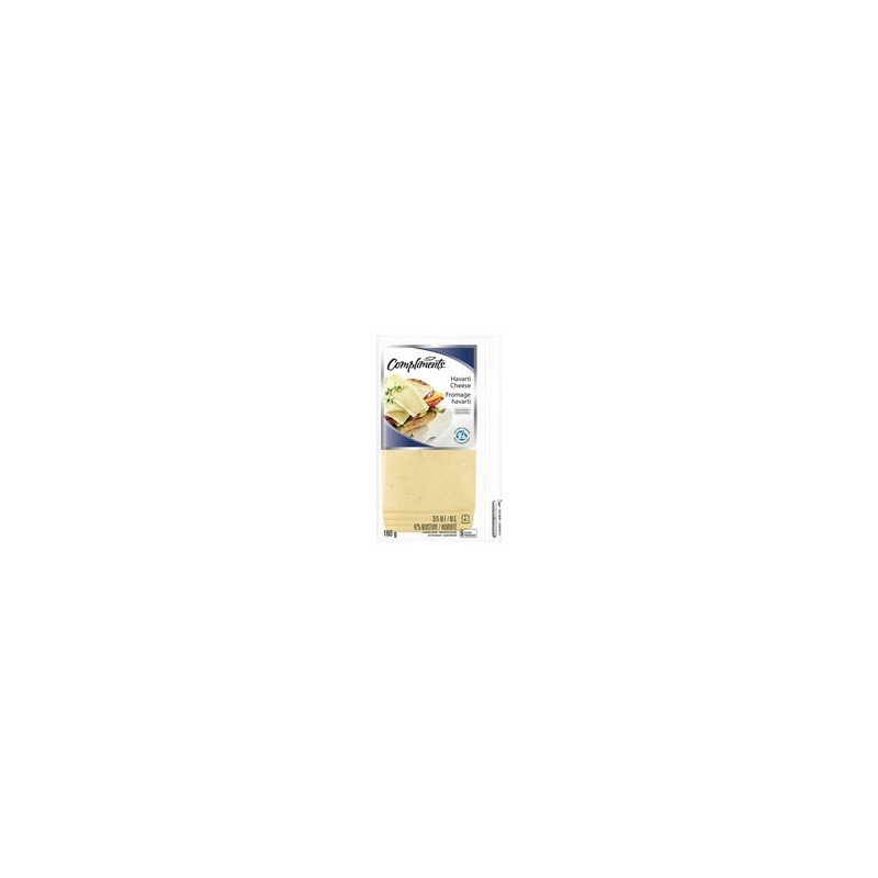 Compliments Cheese Slices Havarti 160 g